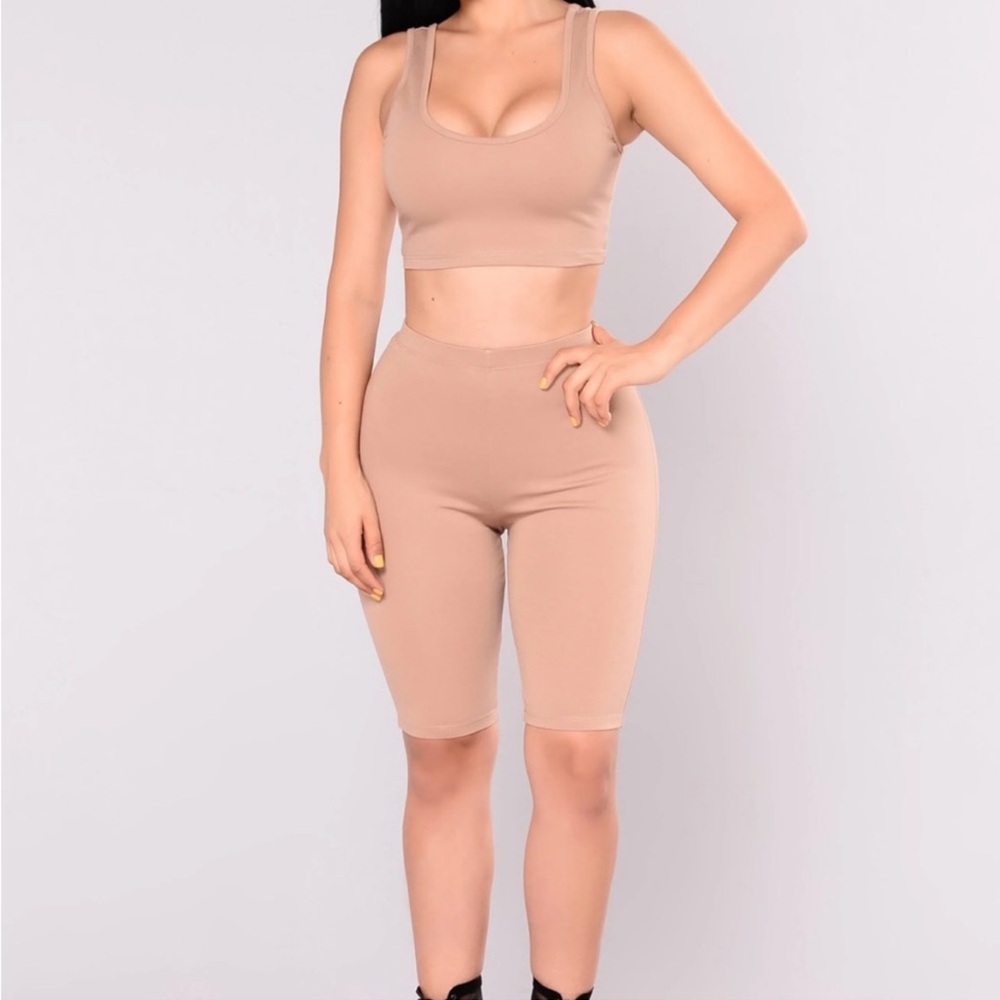 Fashion Nova Biker Shorts Matching Set